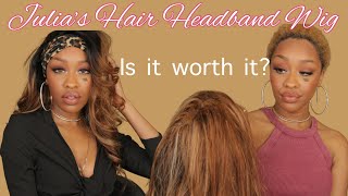 Trying A Headband Wig For The First Time Ft. Julias Hair Blonde Wig