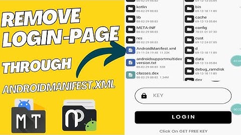 How to Remove Login Page from App | Mt Manager Tutorial