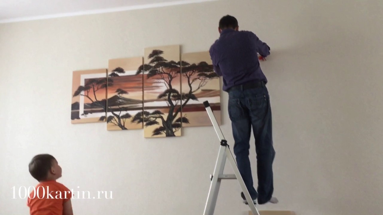 Монтаж модульной картины