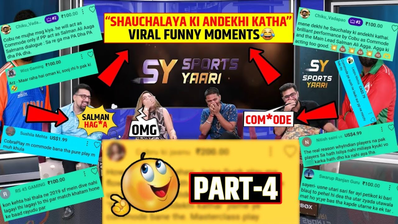 SPORTS YAARI VIRAL FUNNY SUPERCHATS🤣,PART-4 