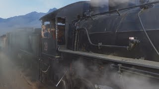 The Big Bang Theory [10x15] - The Locomotion Reverberation - Amy and Sheldon driving a train