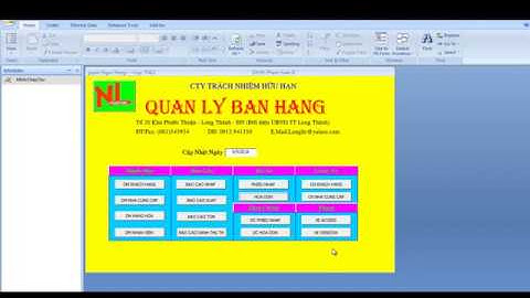 Bài tập, đề tài Tạo phần mềm Quản lý bằng Access 2010