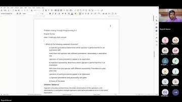 noc25 cs56 Problem solving through programming in C Nptel: Tutorial Week 3