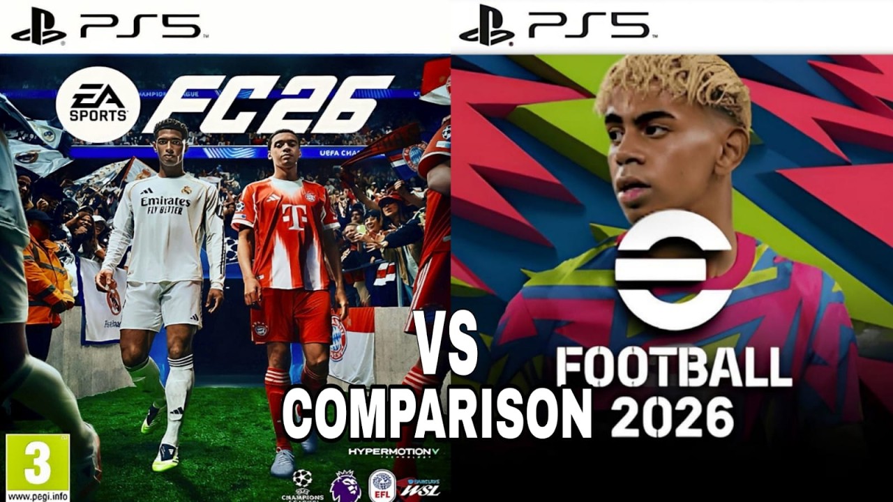 EA FC 26 Vs efootball 2026 PS5 - YouTube