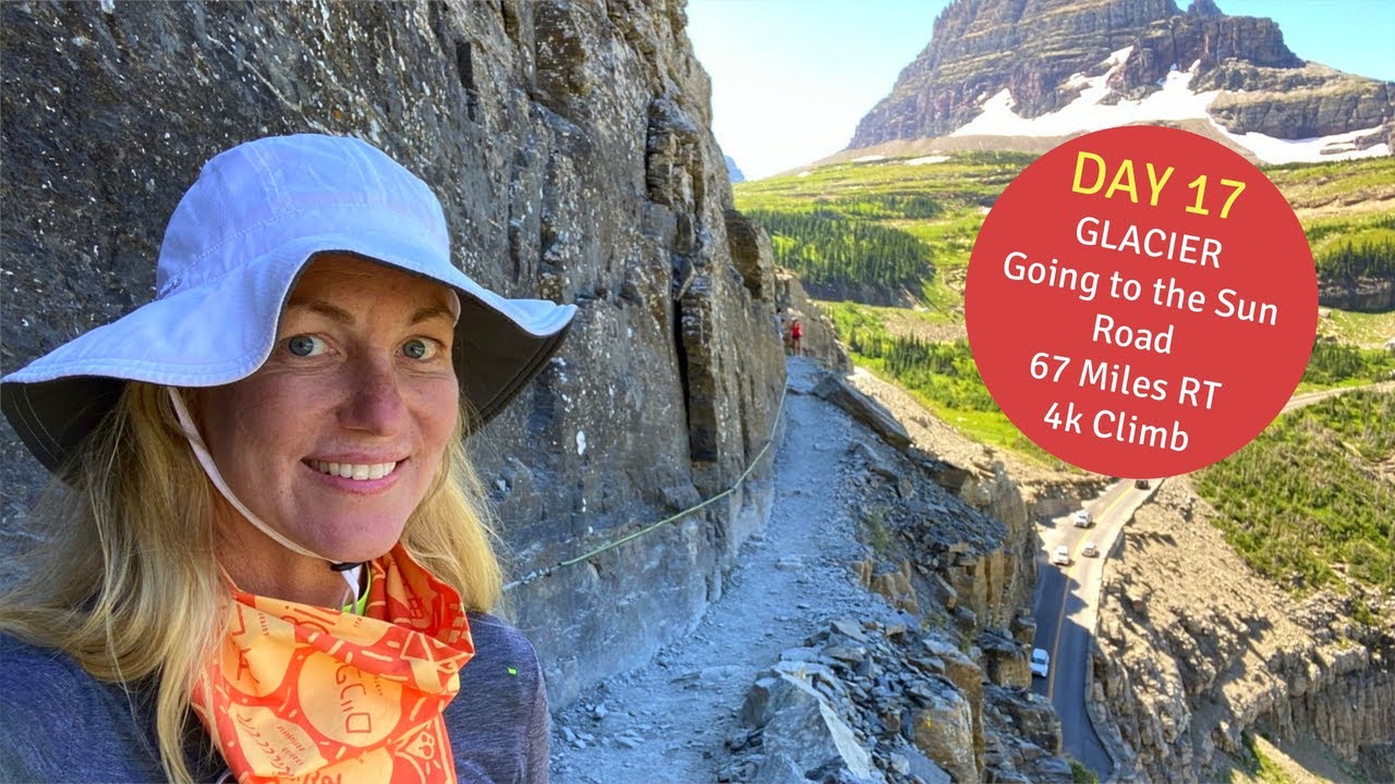 Biking Going to the Sun Road & Peek of Highline Trail Glacier National Park ( Day 17 )