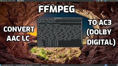 FFmpeg: Convert AAC LC to AC3 Dolby Digital