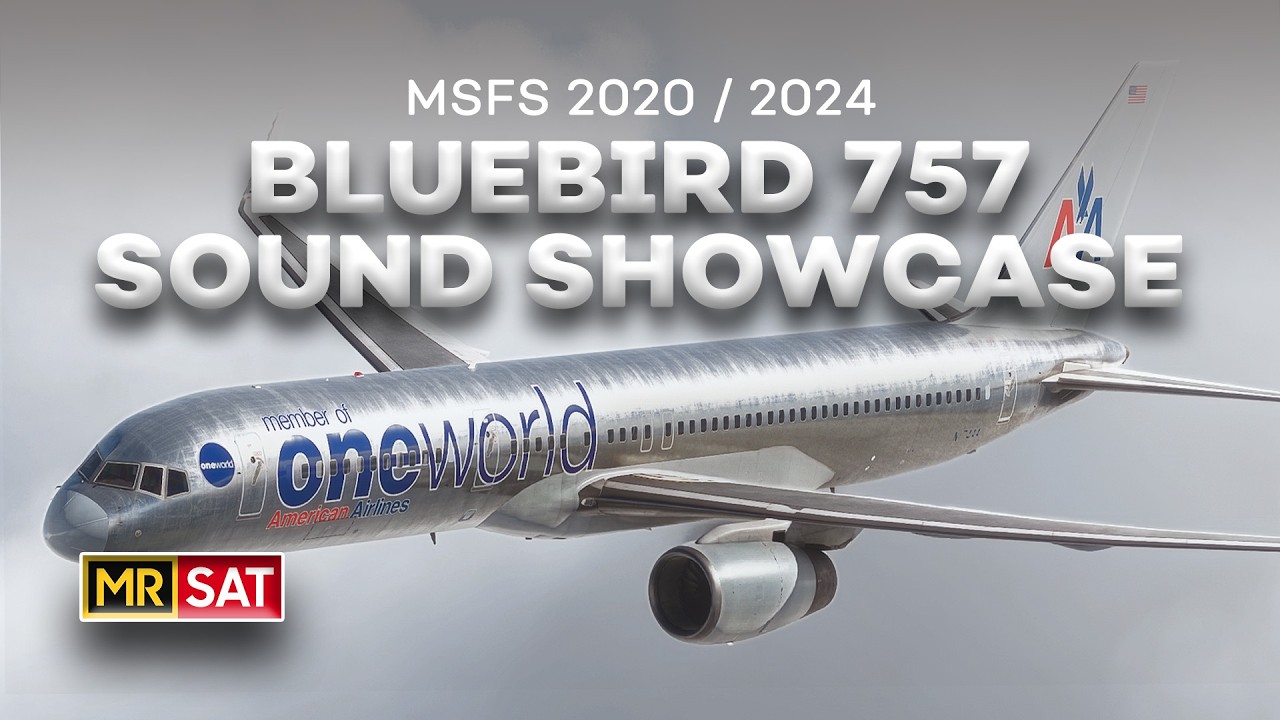 28 - Minutes of Bluebird 757 Sounds | No Commentary | MSFS 2024