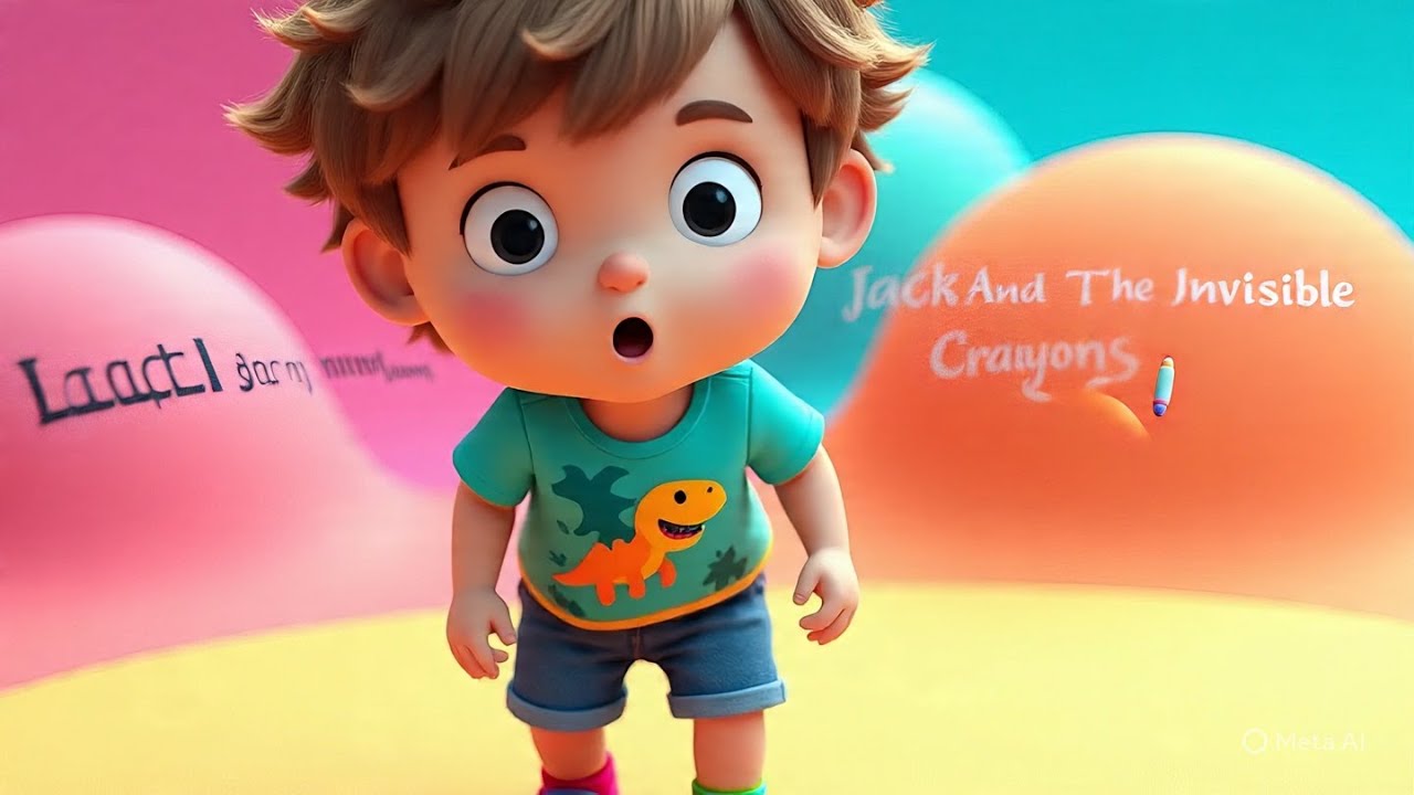 Jack and the Invisible Crayons 🖍️ | Funny Story for Toddlers | Kids Story | Bedtime Short Story