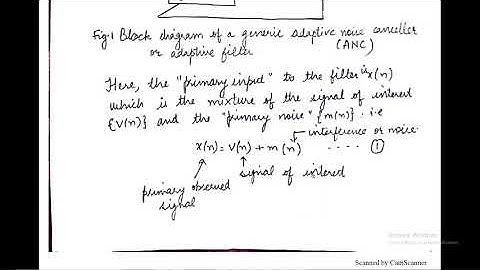 Lecture 32 Adaptive Filtering