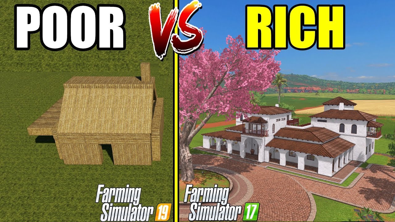 Farming Simulator : POOR vs RICH : Farmer Comparison !!! - YouTube