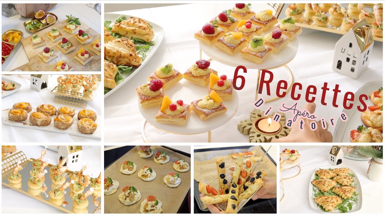 6 feuilletés faciles pour les apéritifs dinatoires, buffets, Fêtes | pâte feuilletée du commerce