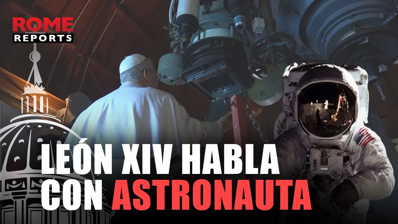 León XIV habla con el astronauta Buzz Aldrin en el aniversario de la  llegada a la luna - Rome Reports, image size:1280x720