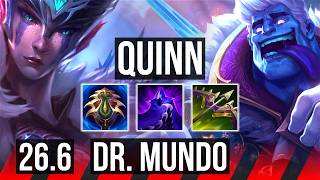 QUINN vs DR. MUNDO (TOP) | Good KDA: 21/2/3 | NA Master | 26.6