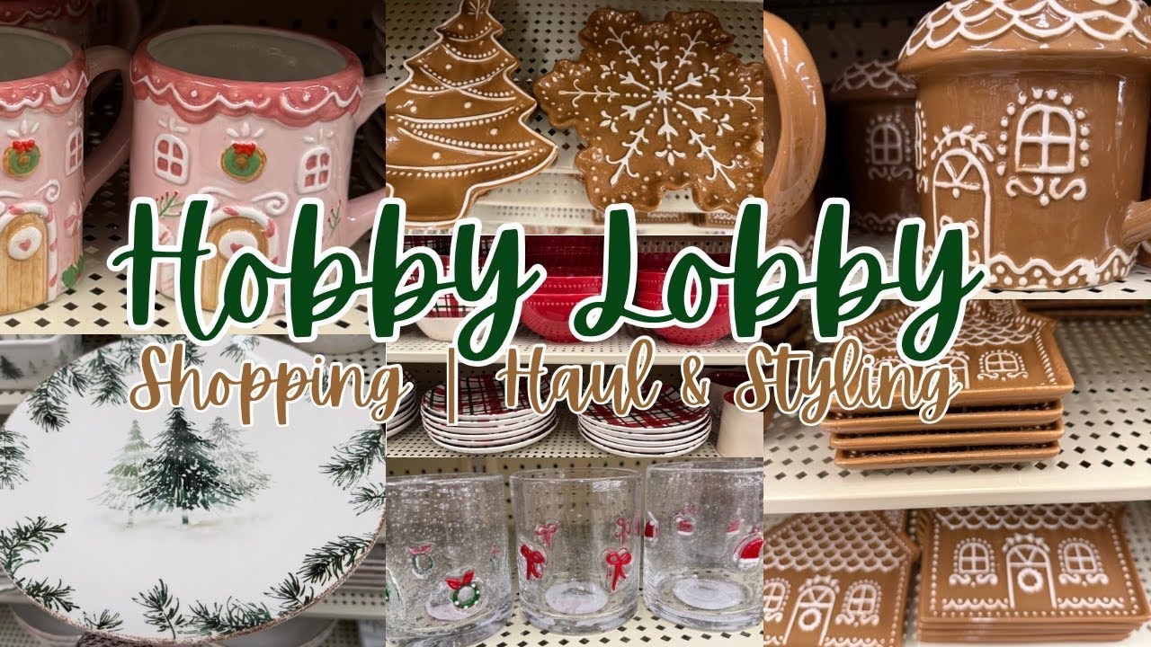 Рождественские коллекции для кухни и столовой Hobby Lobby | Перевозка и оформление