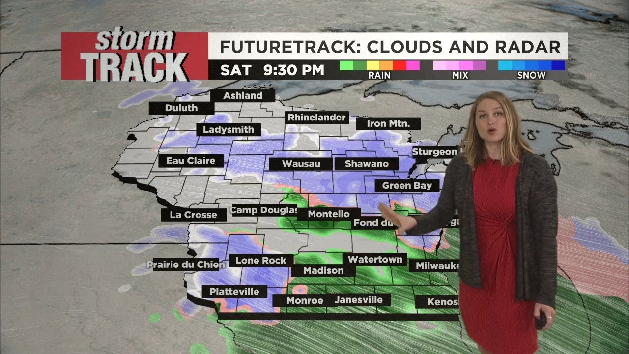 Tracking a wintry mix and slick roads through Saturday - YouTube