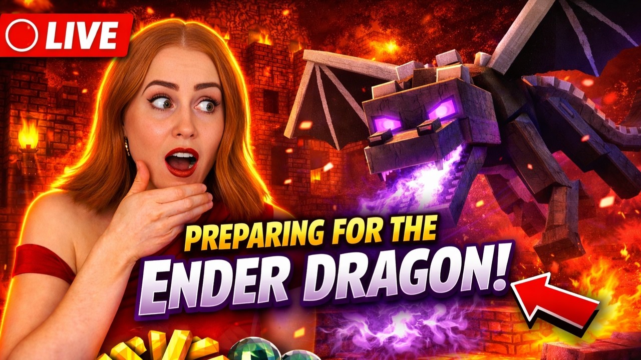 🔴 LIVE Minecraft Survival – Nether Fortress for the Ender Dragon - YouTube