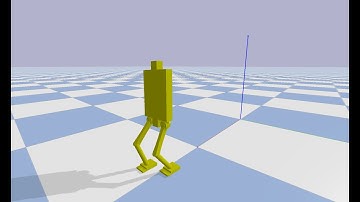Biped Walking in Pybullet #shorts #robotics