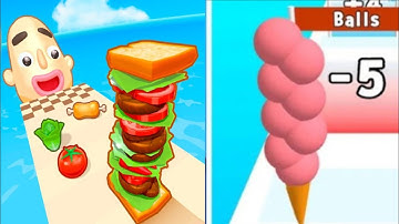 Sandwich Run vs Ice Cream Rush – Sweet & Savory Mobile Game Showdown! 🍔🍦🎯