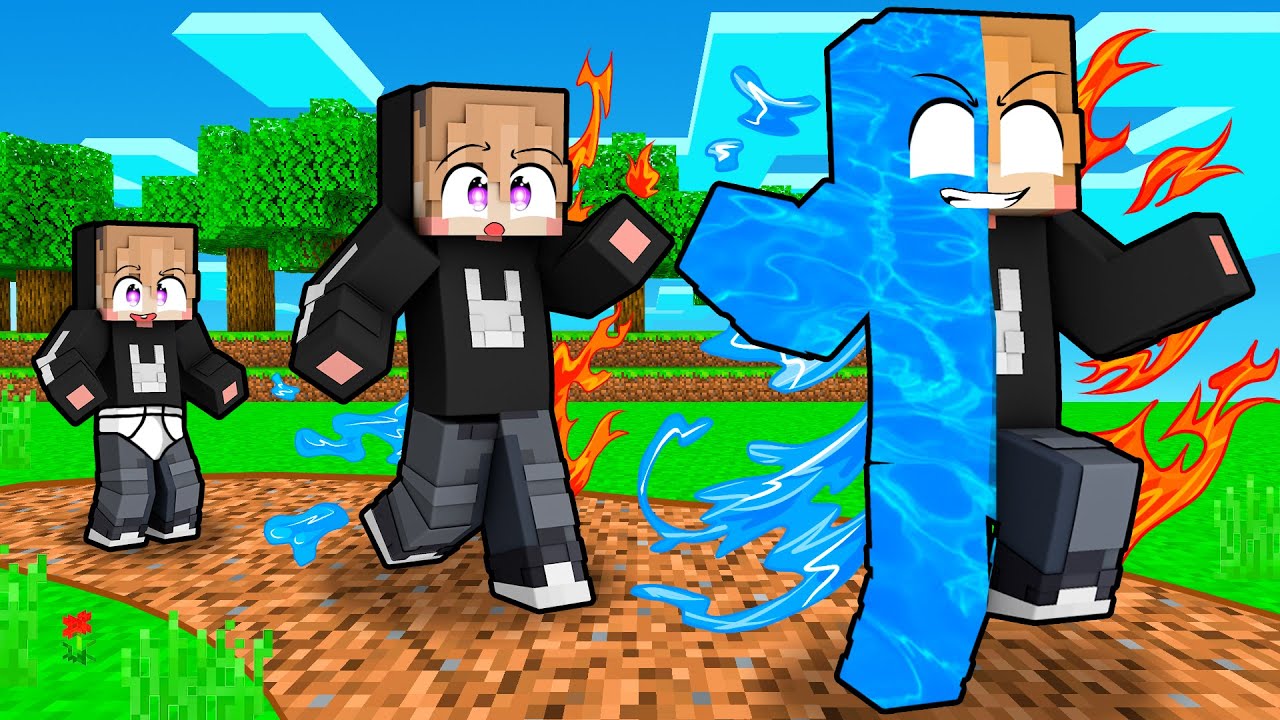 PERJALANAN HIDUP DARI BAYI LEMAH HINGGA MENJADI PENGENDALI ELEMEN TERKUAT DI MINECRAFT!!