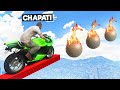 CAN CHAPATI COMPLETE THIS 1000% IMPOSSIBLE FIRE RAMP RACE