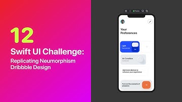 SwiftUI Challenge 12: Replicating a Neumorphism Dribbble Design - in SwiftUI!