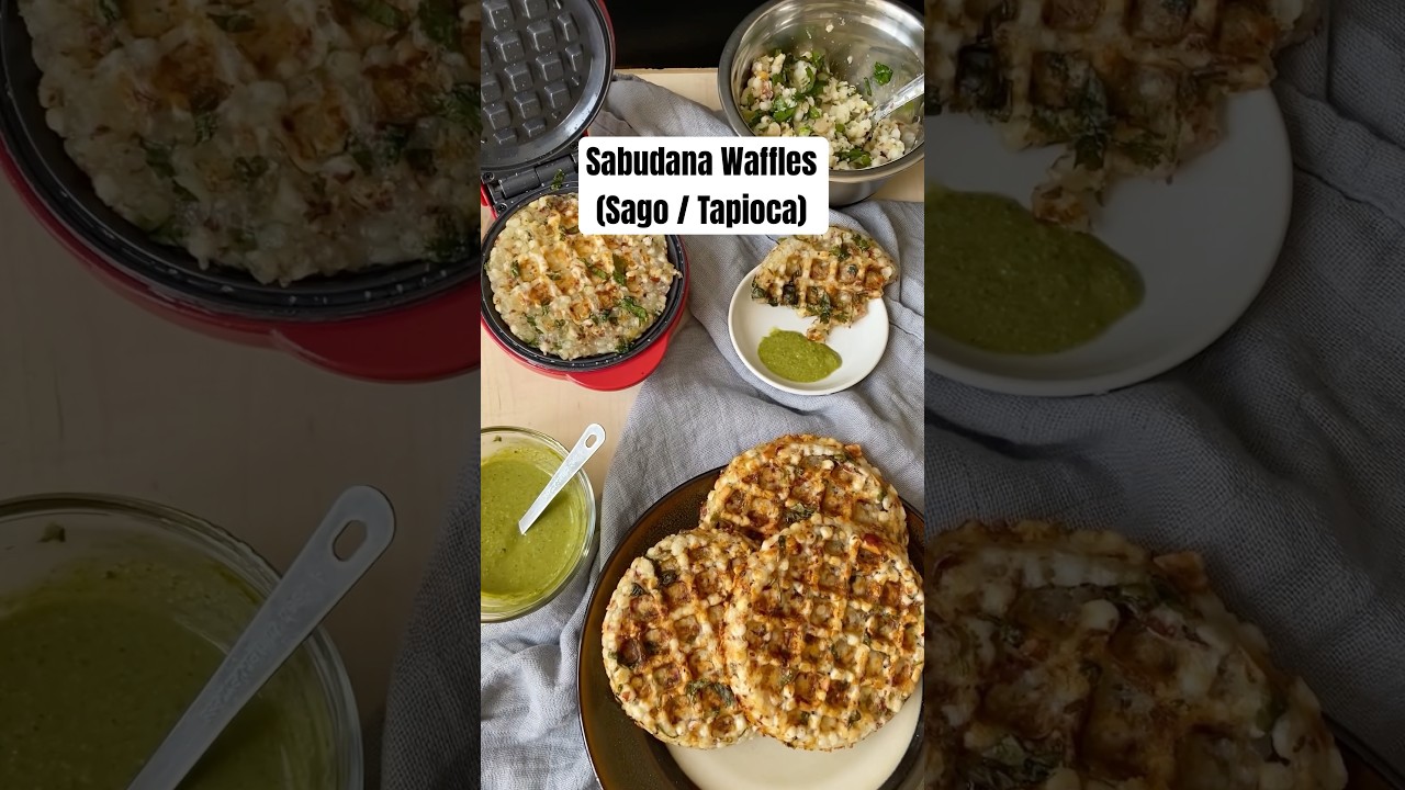 Sabudana Waffles 