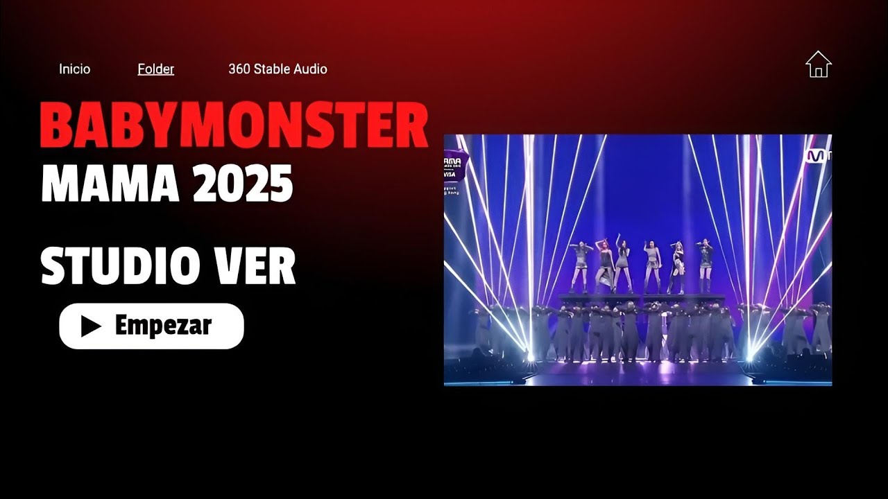BABYMONSTER - 'Intro + WE GO UP + Intro + DRIP' (STUDIO VER) mma's 2025