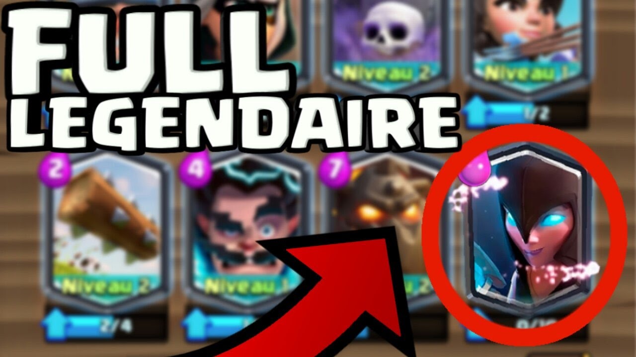 CLASH ROYALE - DECK FULL LEGENDAIRE EN LIVE ! - 