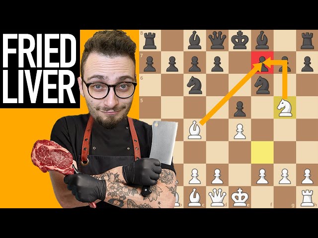 This tricky opening called the Fried Liver Attack is a beginner classic!  The knight and bishop target the pawn on f7, and therefore the Queen and  Rook! : r/AnarchyChess