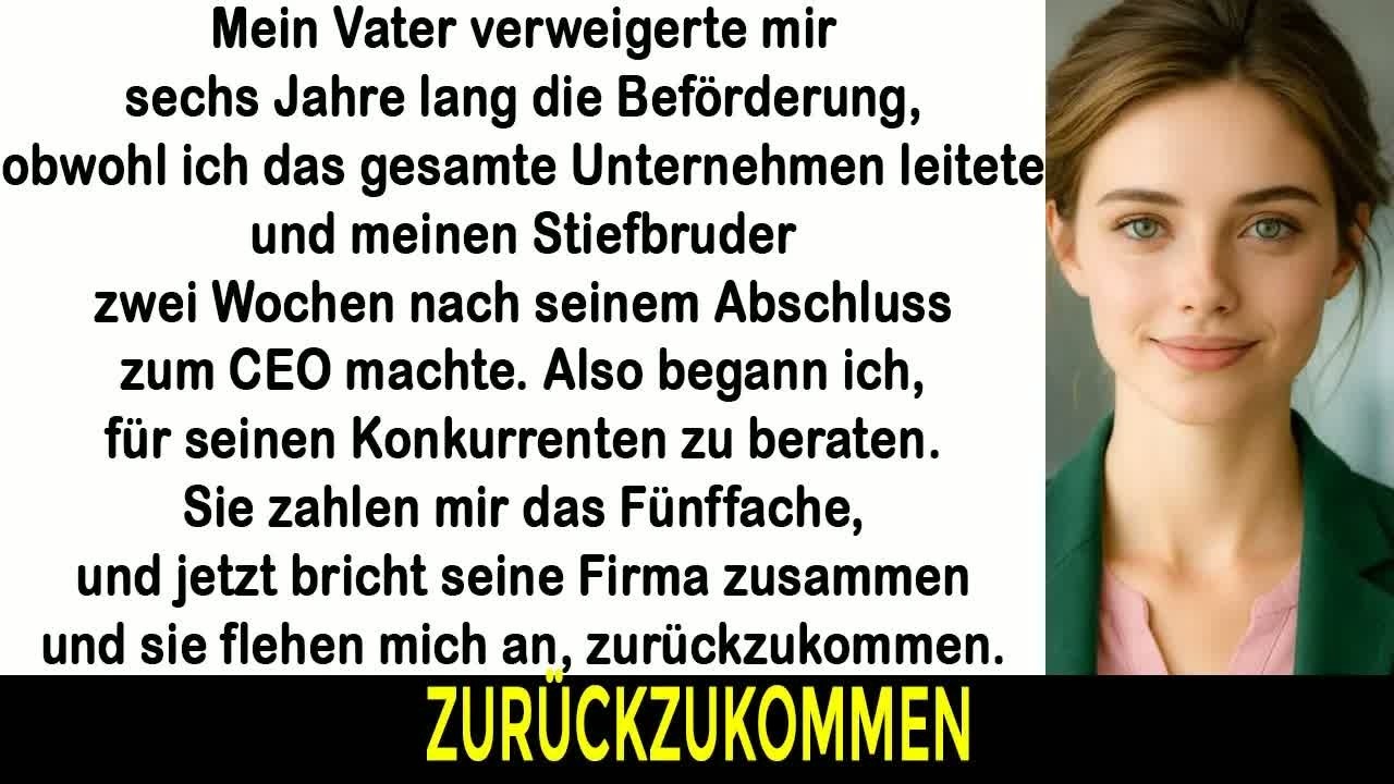 Mein Vater verweigerte mir sechs Jahre lang die Beförderung obwohl ich das ganze Unternehmen lei