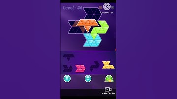 Block triangle puzzle Novice level 46