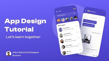 Figma Mobile App Design Tutorial | Chat App | Free