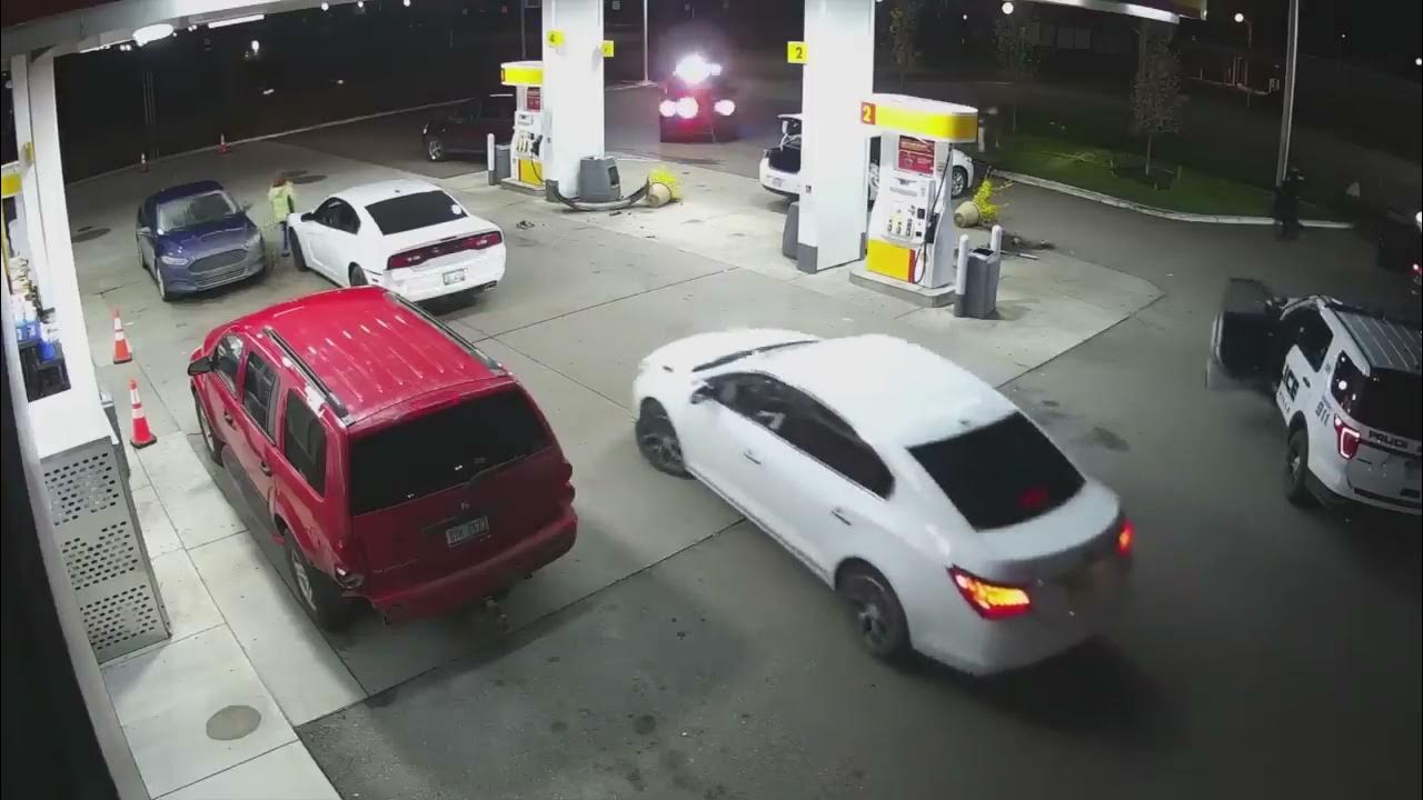 Surveillance Shows Wild Altercation At Gas Station In Belleville Surveillance shows wild altercation at gas station in Belleville - YouTube