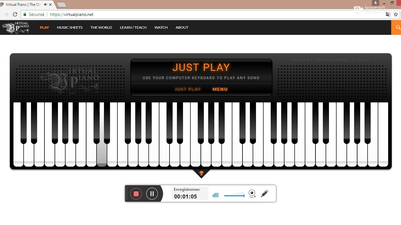 Still Dre Virtual Piano Sheet