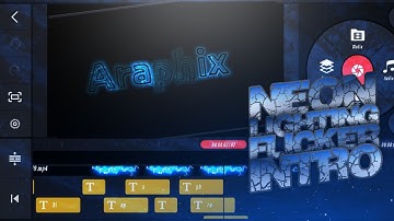 How to make #Neon Lighting Flicker Text/Intro on Android || #Kinemaster Editing || #Araphix