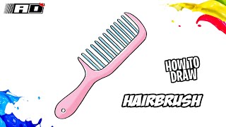 How To Draw A Hairbrush