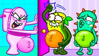 Avocado vs Poop || Don't Choose the Wrong Restroom || Funny Toilet Situations || Avocado Couple Gold