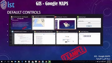 6 GIS   Google Maps دورة نظم المعلومات الجغرافية  و خرائط جوجل  UI Controls    Default Controls   Di