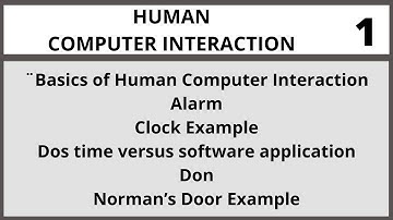 Human Computer Interaction Lecture 1 in Urdu | Hindi I Vcomsat