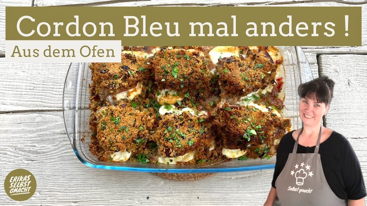 Cordon bleu aus dem Ofen mal andres - YouTube