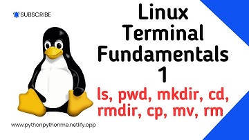 Linux Terminal Fundamentals 1 : ls, pwd, mkdir, cd, rmdir, cp, mv, rm