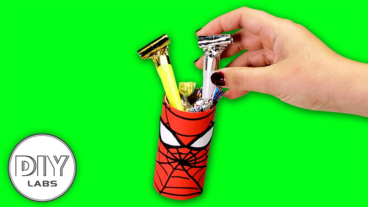 SPIDERMAN PARTY FAVORS | Paper Roll Craft | Fast-n-Easy | DIY Labs