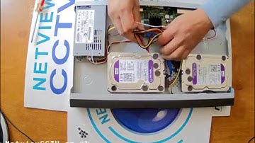Hikvision NVR DS-7608 8TB Hard Drive Installation guide How to
