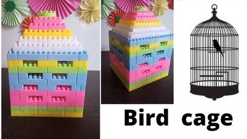 How to make bird cage with blocks || Building blocks Blocks toys || Bird cage