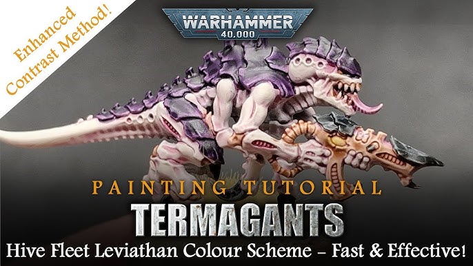 Warhammer 40k Tyranid Termagants and Ripper Swarm and Paint Set