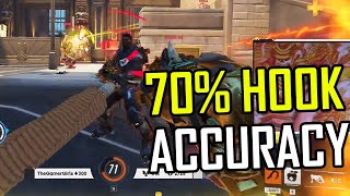 GALE CARRY ROADHOG - 70% CHAIN HOOK ACCURACY! GAMEPLAY OVERWATCH 2 SEASON 1