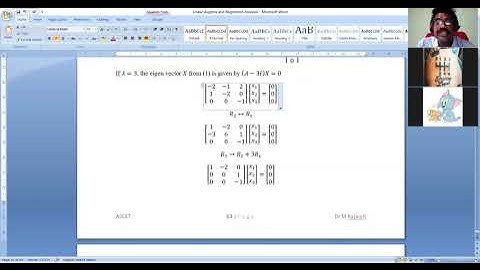 Linear Algebra And Regression Analysis | Power of a Matrix using Diagonalization Lecture II