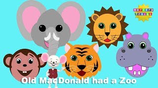 Animal Sounds Song | Old MacDonald had a Zoo | NurseryTracks