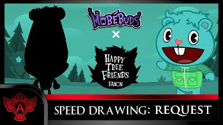 Speed Drawing Request Happy Tree Friends Fanon - Deany Mobebuds Style Highpows