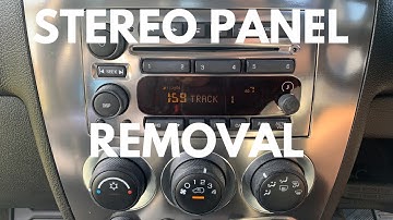 Hummer H3 Stereo Panel Removal - Dash Panel Removal